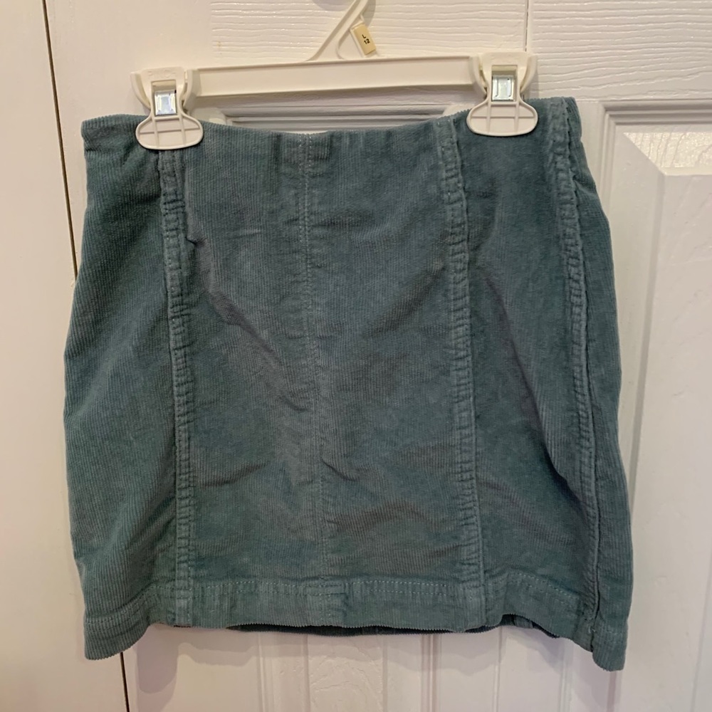 Corduroy miniskirt